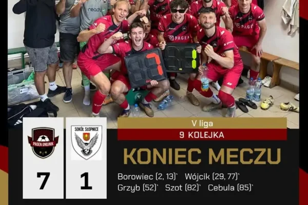 Pagen Gnojnik rozbił Sokół Słopnice 7:1 w V lidze