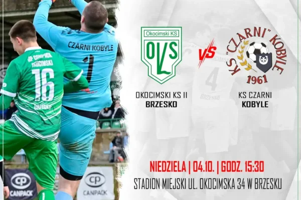 Okocimski Brzesko II kontra Czarni Kobyle – 8. kolejka klasy okręgowej w niedzielę