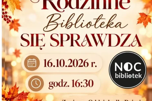Warsztaty Rodzinne w bibliotece w Brzesku – 16 października