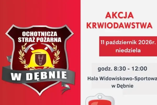 Akcja krwiodawstwa w Dębnie – 11 października 2026