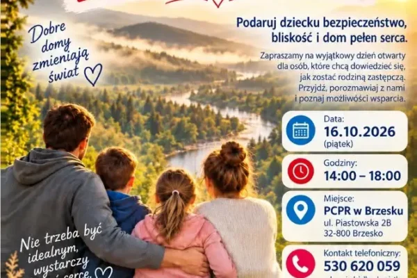 Dzień Otwarty w PCPR Brzesko – zostań rodziną zastępczą