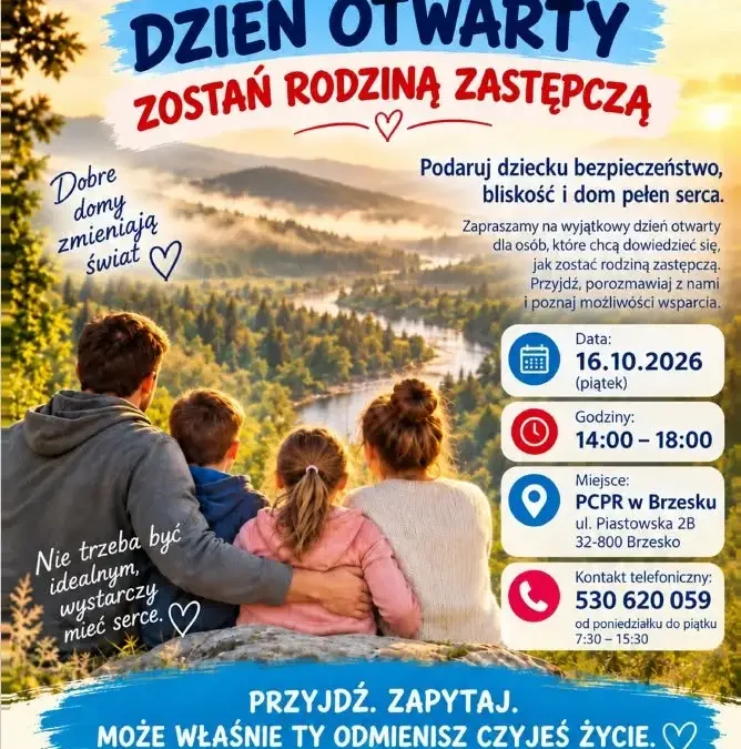 Dzień Otwarty w PCPR Brzesko – zostań rodziną zastępczą
