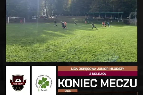 Pagen Gnojnik przegrał z MSP Bochnia 4:6 w Lidze Okręgowej Juniorów Młodszych
