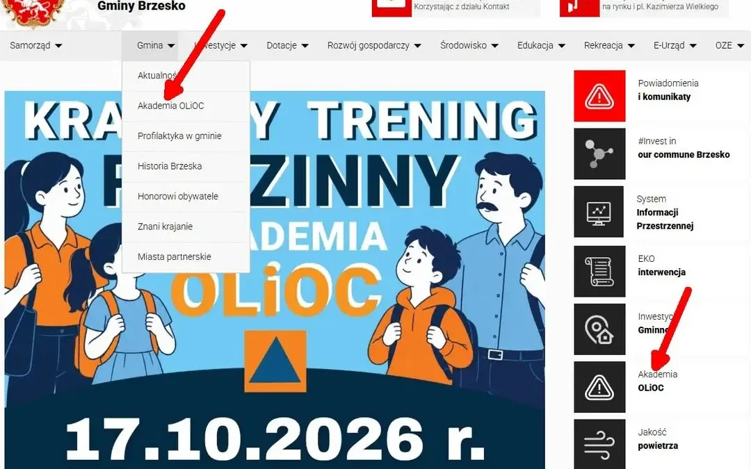 Akademia OLiOC w Gminie Brzesko – nowa zakładka i trening rodzinny już 17 października