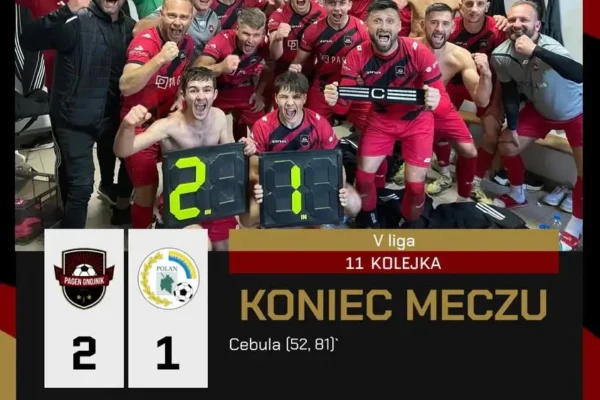 Pagen Gnojnik wygrywa 2:1 z Polanem Żabno. Dublet Damiana Cebuli!
