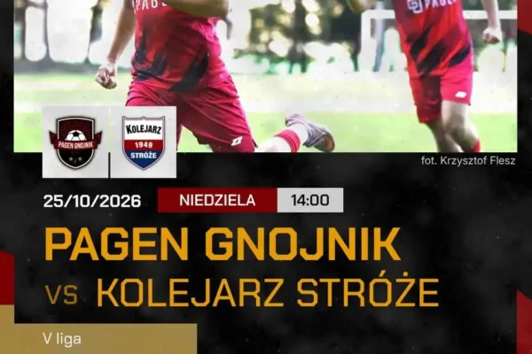 Pagen Gnojnik kontra Kolejarz Stróże – kluczowy mecz o punkty w V lidze