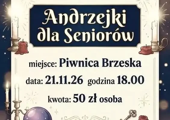 Andrzejki dla seniorów w Brzesku – zapisy już 4 listopada
