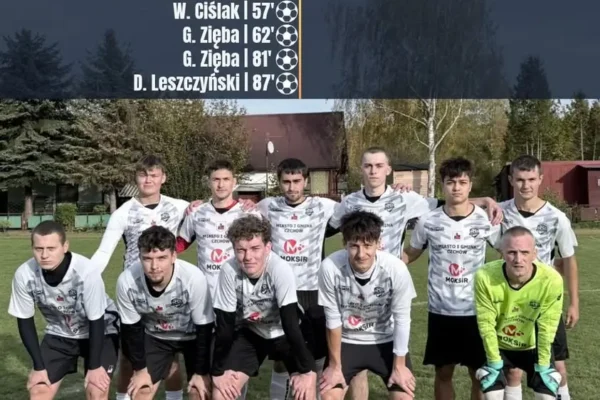 Piast Czchów rozgromił Pagen II Gnojnik 5:0 i został liderem tabeli