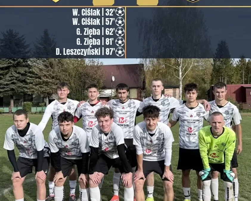 Piast Czchów rozgromił Pagen II Gnojnik 5:0 i został liderem tabeli