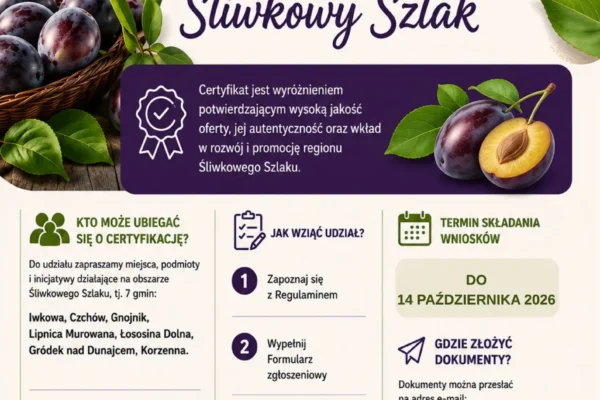 Śliwkowy Szlak wydłuża nabór do certyfikacji Marką Lokalną