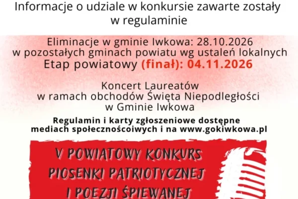 Młodzi dla Niepodległej – rusza V edycja konkursu piosenki patriotycznej w Iwkowej